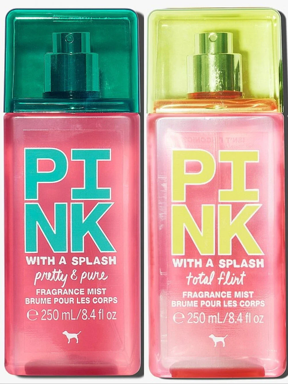 PINK Victoria's Secret With A Splash Fragrance Mist Set Varieties 2pc NEW